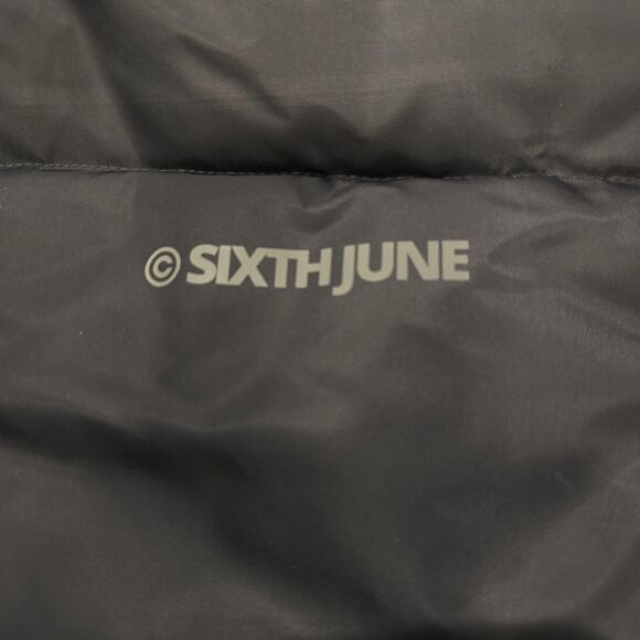 Sixth June Paris Puffer Coat Men 3XL Gray Hooded Parka Insulated Nylon NWT - Picture 4 of 15